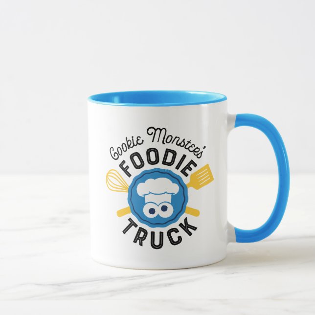 Mug Logo du camion de Foodie de Cookie Monster (Droite)