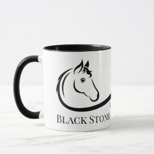 Mug Logo du ranch cheval marque équestre stable