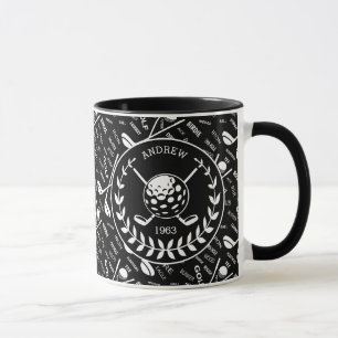 Mug Logo élégant personnalisé de golf de golfeur