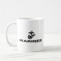 Logo en noir empilé USMC
