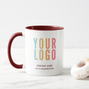 Mug Logo Entreprise Rouge Personnalisé Promotionnel