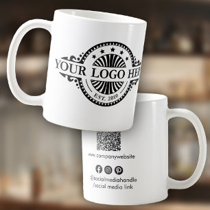 Mug Logo et QR Code, Social Media, Marketing