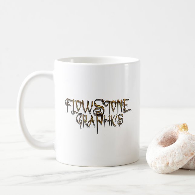 Mug Logo Flowstone Graphics (Avec donut)