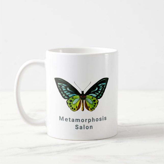 Mug Logo Minimal Papillon Élégant Salon de Beauté (Gauche)