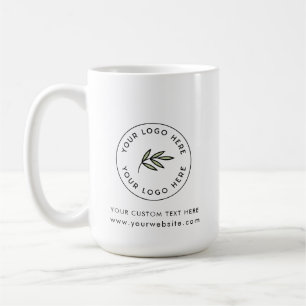 Mug Logo moderne blanc personnalisé