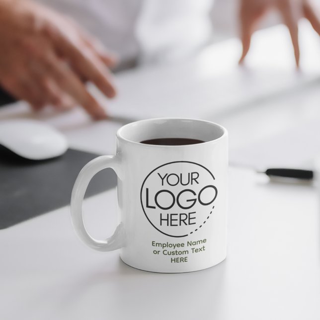 Mug Logo moderne élégant Employé/Société SWAG Green (Créateur téléchargé)