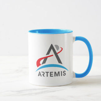 Mug Logo NASA Artemis Uranus Bleu/Blanc