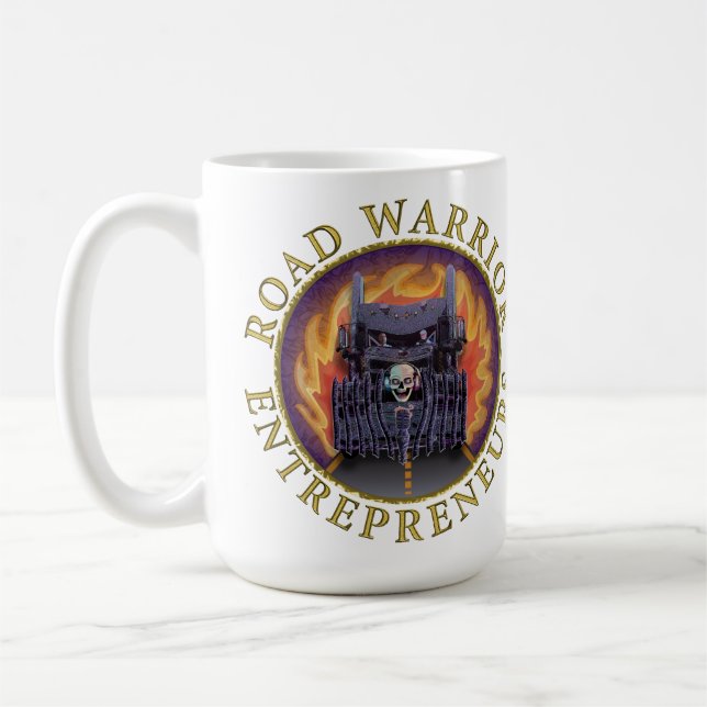 Mug Logo officiel des entrepreneurs guerriers routiers (Gauche)