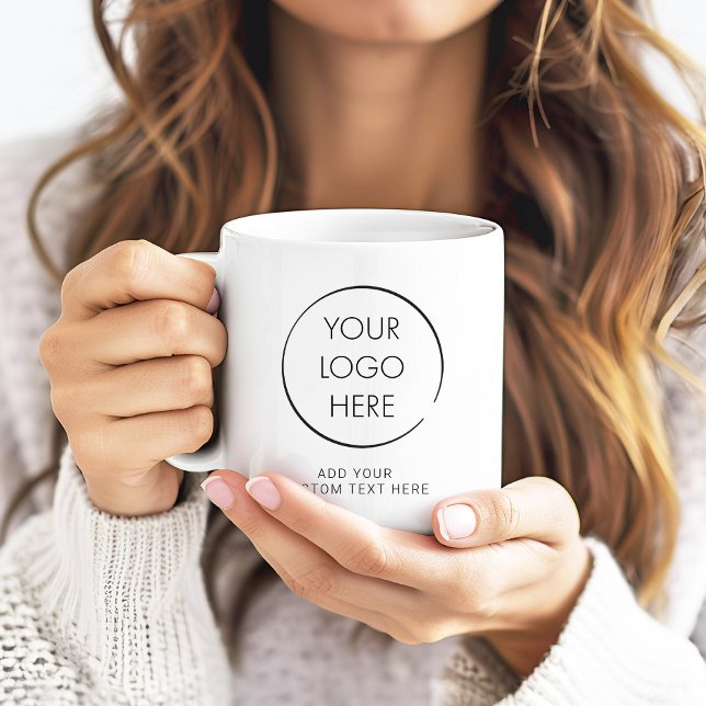 Mug Logo personnalisé de base, Entreprise ou Marketing (Créateur téléchargé)
