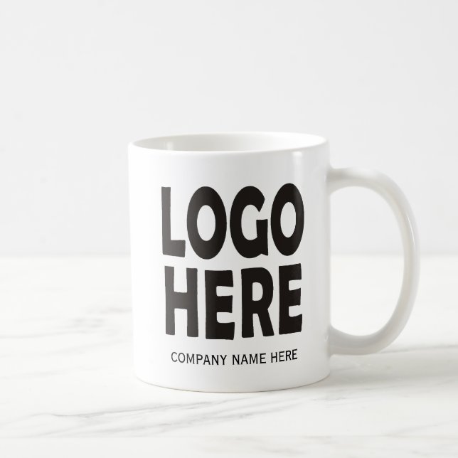 Mug Logo personnalisé d'entreprise noire (Droite)