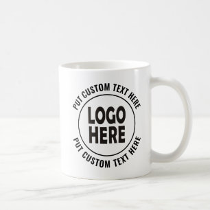 Mug Logo personnalisé et promotion commerciale du text