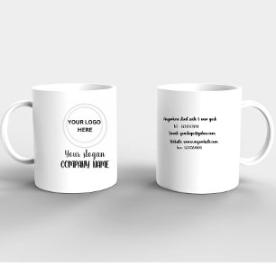 Mug Logo personnalisé minimaliste entreprise de promot