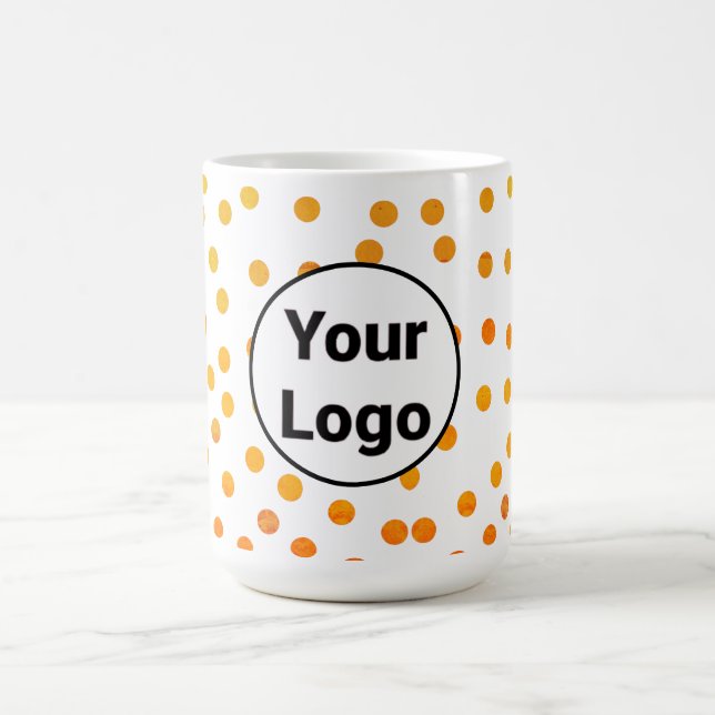 Mug Logo personnalisé simple et élégant ici société (Centre)