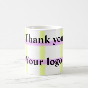 Mug Logo personnalisé simple et élégant ici société