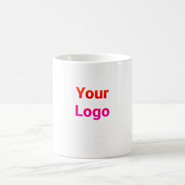 Mug Logo personnalisé simple et élégant ici société cl (Centre)
