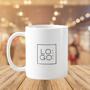 Mug Logo professionnel Carré personnalisé Minimaliste 