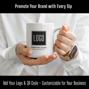 Mug Logo professionnel personnalisé et code QR personn