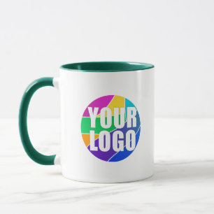 Mug Logo promotionnel pour l'entreprise, vert