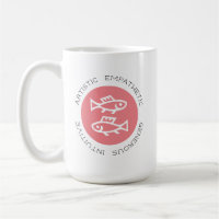 Logo rose Poissons Symbole Zodiaque étoile Astrolo
