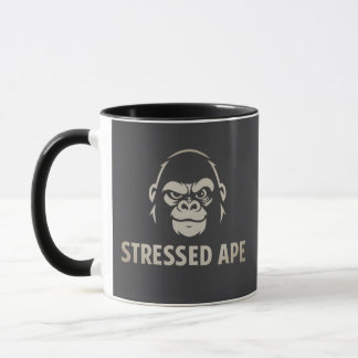 Mug Logo Stressed Ape Studios N&B