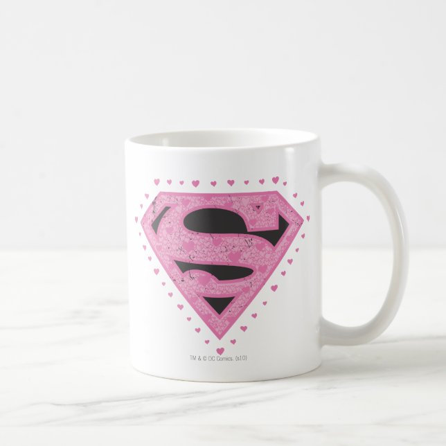 Mug Logo super-fille en uniforme noir et rose (Droite)