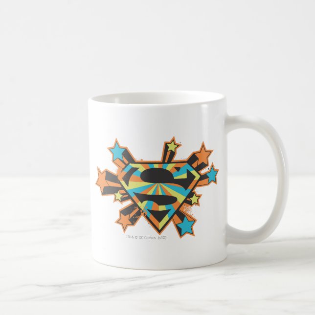 Mug Logo Supergirl Colorful Stars (Droite)