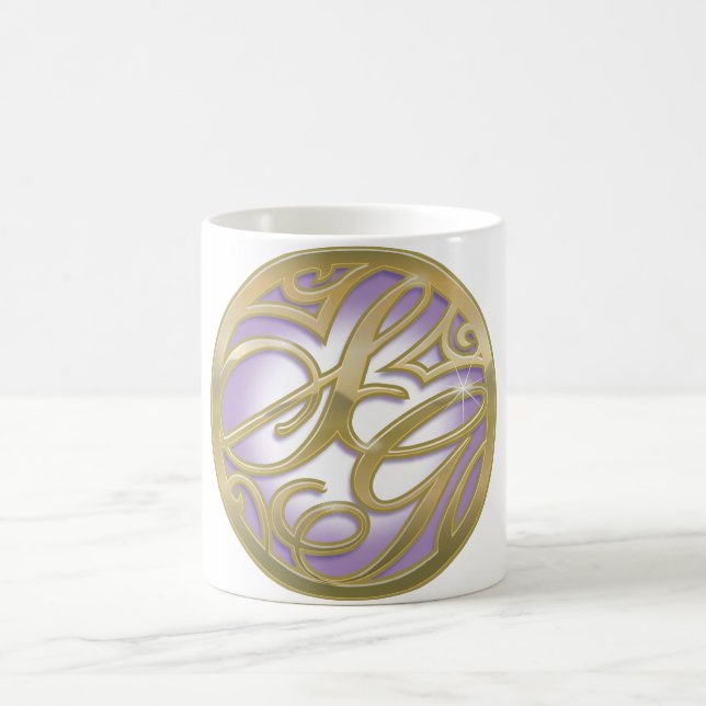 Mug Logo Supergirl Gold & Purple Circle (Centre)