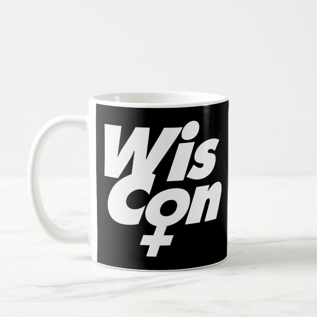 Mug Logo WisCon noir et blanc (Gauche)