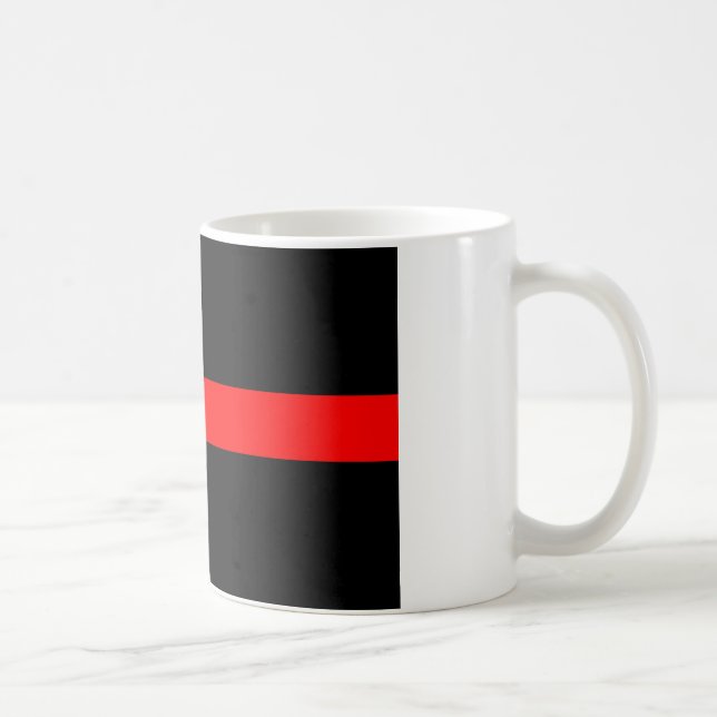 Mug loi sur la police de la ligne rouge mince (Droite)