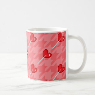 Mug lollipop coeur rose