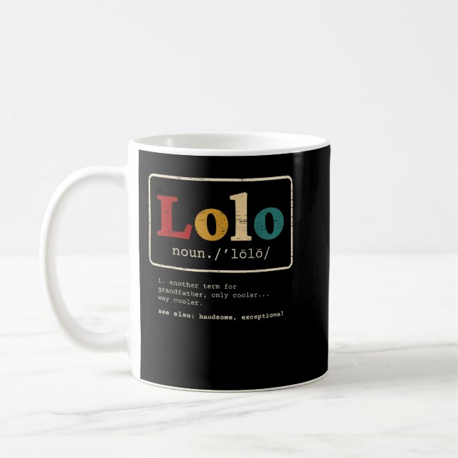 Mug Lolo Definition Grand-père philippin pour un Pinoy (Gauche)