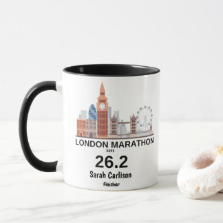Mug London Marathon Finisher Cadeau de course personna