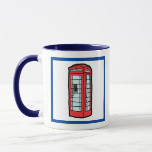 Mug London Red Telephone Booth Iconic British Travel