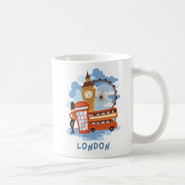 Mug London Skyline Retro City Pride (Droite)