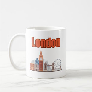 Mug Londres Skyline Grande Police