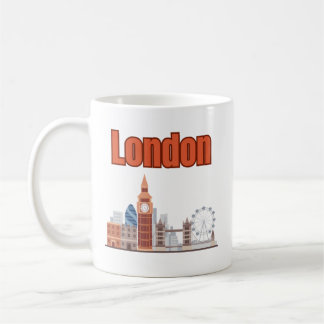 Mug Londres Skyline Grande Police