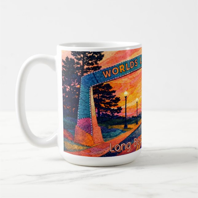 Mug Long Beach Washington Sunset Arch Scénique (Gauche)