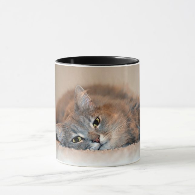 Mug Long chapeau bleu russe haïe par Shirley Taylor (Centre)