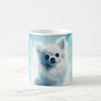 Mug Long Haired White Chihuahua