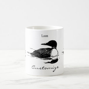 Mug Loon Swimming Bird Art Thunder_Cove