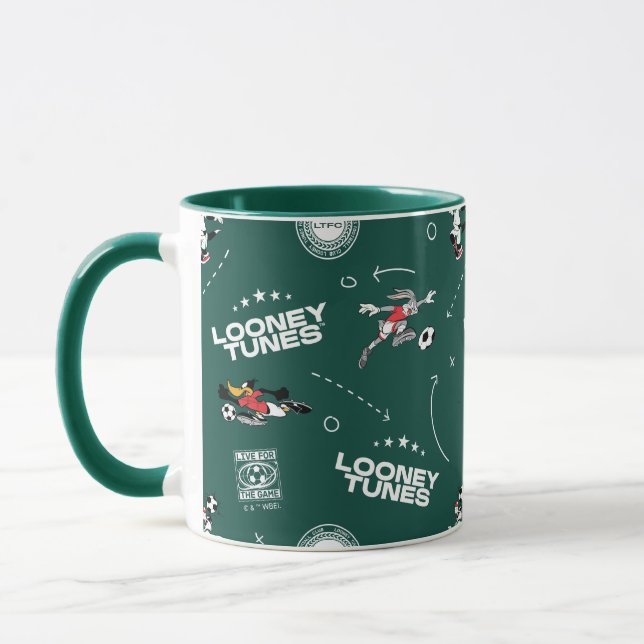 Mug LOONEY TUNES™ Soccer Playbook Pattern (Gauche)
