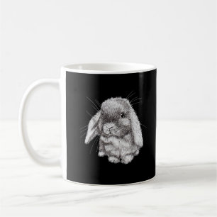 Mug Lop Earny Lapin Lapin Croquis Mens Femmes Enfants
