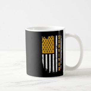 Mug L'or de sensibilisation au cancer de l'enfance pou