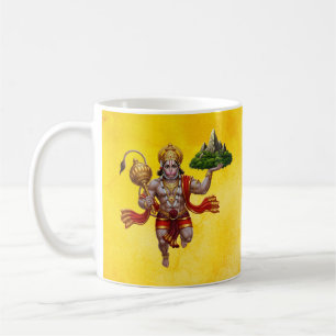 Mug Lord Hanuman Flying Lifting Mountain