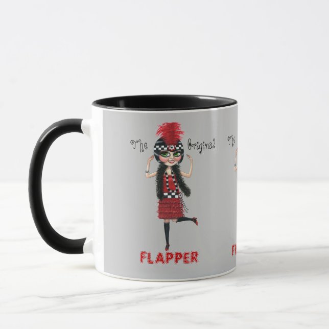 Mug L'original Flapper Girl Roaring '20s mignonne (Gauche)