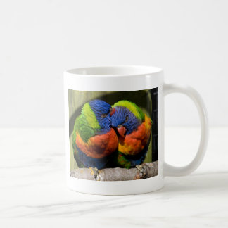 Mug Lorikeets dans l'amour