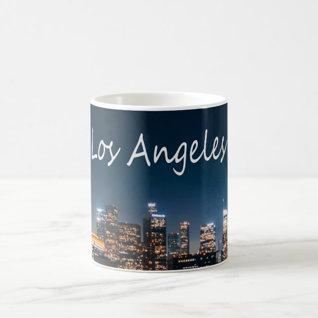 Mug Los Angeles California City Skyline la nuit (Centre)