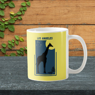 Mug Los Angeles Zoo California Vintage Giraffe