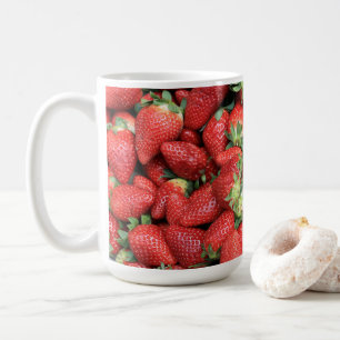 Mug Lot de fraises rouges juteuses