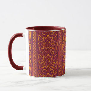 Mug Lotus Luxe Tapestry Motif - Le Lotus Blanc